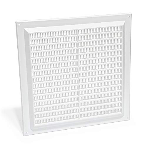 Vent Systems 10x10 inch Air Vent Cover Plastic Air Return Grill with Built in Pest Guard Screen HVAC Vent Cover for Home Improvement Vent Duct Cover 250x250mm 10x10Inch Vent Systems 10x10 inch Air Vent Cover Plastic Air Return Grill with Built in Pest Guard Screen HVAC Vent Cover for Home Improvement Vent Duct Cover 250x250mm 10x10Inch