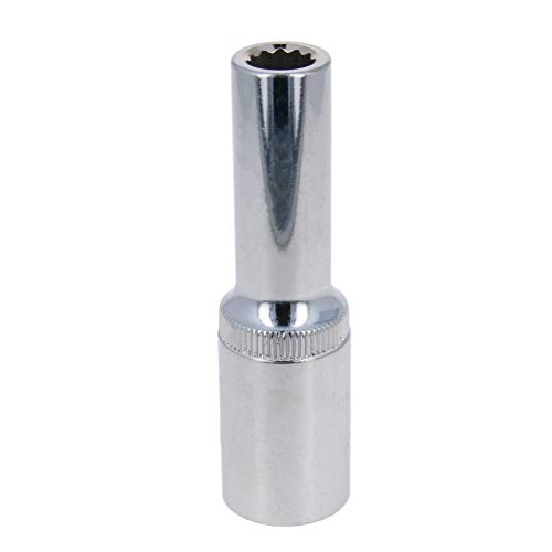 Utoolmart 1 Pcs 12-inch Drive 9mm 12-Point Deep Socket Metric Cr-V