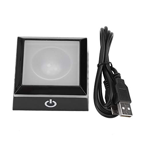 Ymiko 3D LED Light Base Display Stand Multicolor Show Stand Display Plate with Sensitive Touch Switch for 3D Laser Crystal Glass Art
