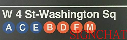 SIGNCHAT New York City Subway Signs Brooklyn Bridge Barclays West 4Th S Twashington Sq Metal Street Sign 4x16 inch SIGNCHAT New York City Subway Signs Brooklyn Bridge Barclays West 4Th S Twashington Sq Metal Street Sign 4x16 inch