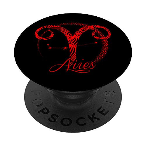 Red Aries Zodiac Sign Stars March or April Birthday Gift PopSockets PopGrip Swappable Grip for Phones and Tablets Red Aries Zodiac Sign Stars March or April Birthday Gift PopSockets PopGrip Swappable Grip for Phones and Tablets