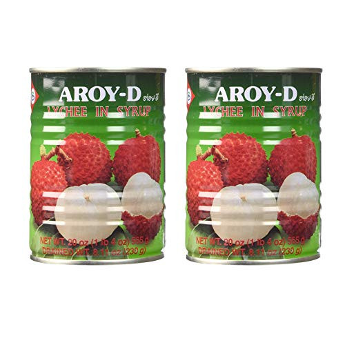Aroy-D Canned Fruits Lychee in Syrup 2 Pack