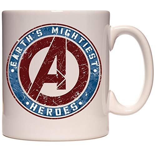 Marvel Avengers Earths Mightiest Heroes Ceramic Coffee Mug 11 oz_ Beverage Cup