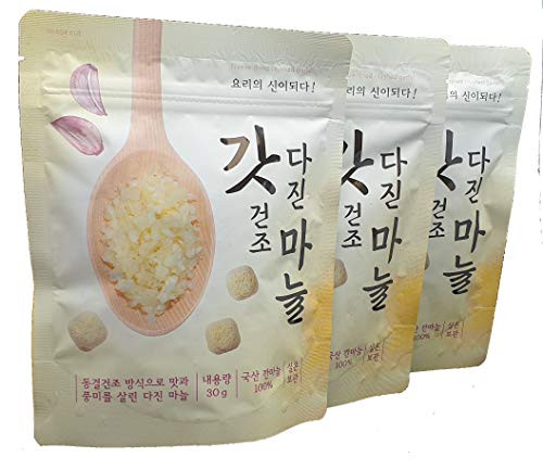 Dehydrated Minced  Crushed Korean Garlic 3packs Cube 1_06oz*3