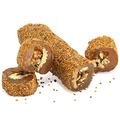 Sesame Walnut Turkish Delight Bar with Walnuts 12 Oz