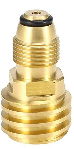 FengJIN HZFJ Propane Tank Adapter Converts POL LP Tank Service Valve to QCC1  Type1 Hose or Regualtor - Old to New qcc1 Propane Fitting