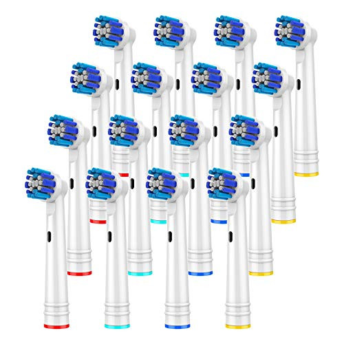 Toothbrush Heads Compatible with Oral-B Electric Toothbrush 16Pack Replacement Whitening Toothbrush Head for Oral-B Rechargeable Toothbrush