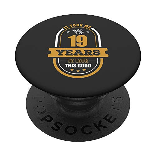 19th Birthday Gifts for Men Age 19 Year Old Son Retro 2001 PopSockets Grip and Stand for Phones and Tablets
