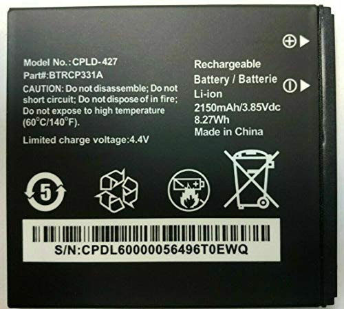 Battery for Coolpad Surf BTRCP331A CPLD-427 2150mAH