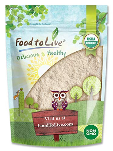 Organic White Quinoa Flour 2 Pounds - Non-GMO Fine Ground from Whole Grains Vegan Meal Kosher Bulk Powder Good Source of Protein Dietary Fiber Manganese and Copper_