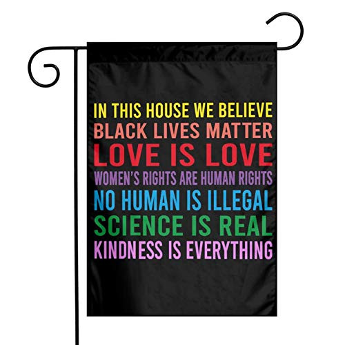 Juhucc in This House We Believe Flag Double-Sided Garden Flags Banner Car Flag for American Flag Decoration Outdoor Flag 12_5 X18 in Juhucc in This House We Believe Flag Double-Sided Garden Flags Banner Car Flag for American Flag Decoration Outdoor Flag 12_5 X18 in