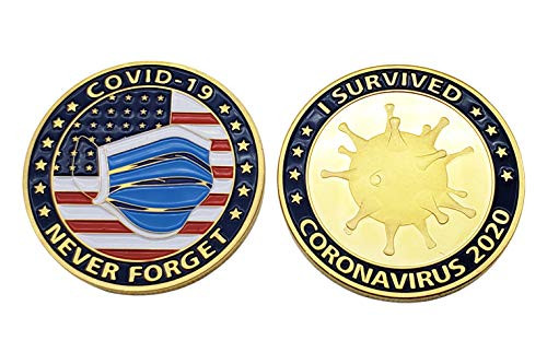 Corona Virus Challenge Coin Gold - United States of America Mission Essential COVID 19 Thank You Gift 2020