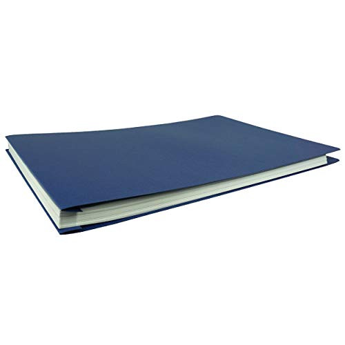 11x17 Report Cover Pressboard Binder PaperBoard Panels Including Fold-Over Metal Fastener Peruna Blue Single Unit