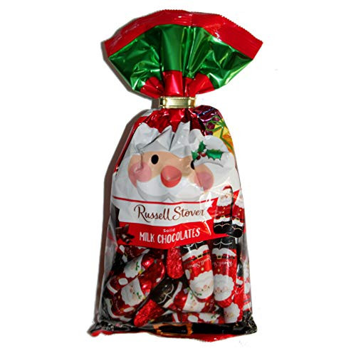 Russell Stover 1 bag Solid Milk Chocolate Mini Santas - Individually Wrapped Holiday Candy - Net Wt_ 10 oz Russell Stover 1 bag Solid Milk Chocolate Mini Santas - Individually Wrapped Holiday Candy - Net Wt_ 10 oz