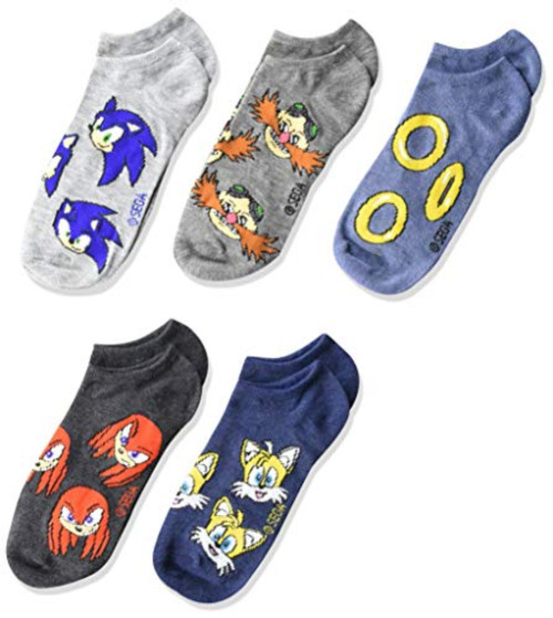Sonic Boys 5 Pack No Show Assorted Neutral Fits Sock Size 9-11 Fits Shoe Size 4-10_5 Sonic Boys 5 Pack No Show Assorted Neutral Fits Sock Size 9-11 Fits Shoe Size 4-10_5