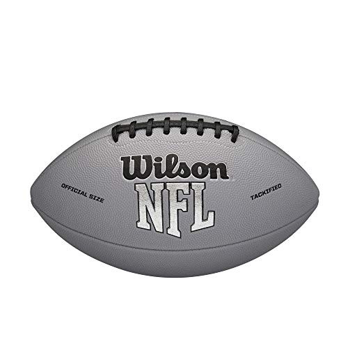 Wilson NFL MVP Junior Football - Gray Version Junior Age 9-12