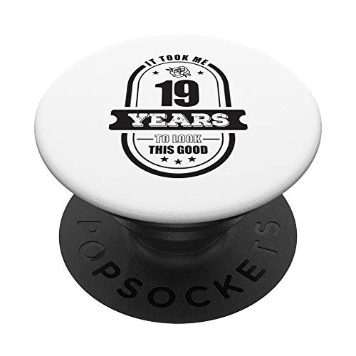 19th Birthday Gifts for Women Age 19 Year Old Retro 2001 PopSockets Grip and Stand for Phones and Tablets