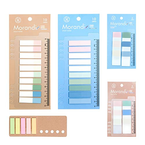 souG 640 Pieces Markers Index Tabs 3 Size Sticky Index Tabs Writable and Repositionable File Tabs Flags for Pages or Book Markers Reading Notes Classify File_
