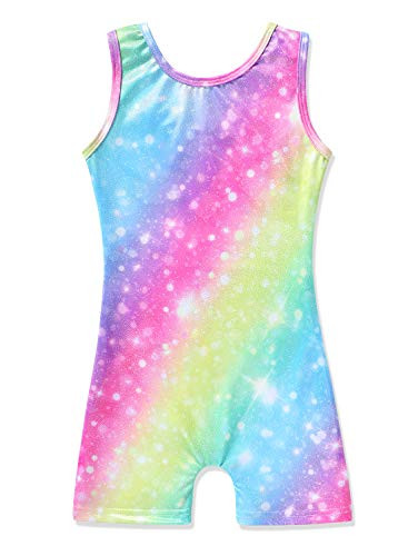 Girls Gymnastics Leotards 2t 3t toddlers toddler girls rainbow unitard for dance
