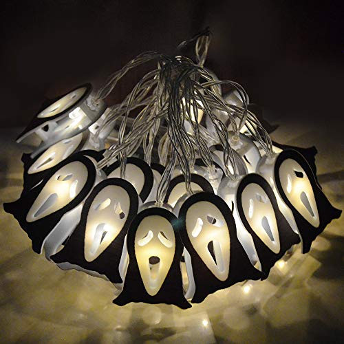 MYYAGEW 9_8 Feet Hanging Halloween String Lights with 20 LED Skull BoneGhost Battery Operated Halloween Decorations Lights Indoor Outdoor Party Holiday Yard Decorations Ghost MYYAGEW 9_8 Feet Hanging Halloween String Lights with 20 LED Skull BoneGhost Battery Operated Halloween Decorations Lights Indoor Outdoor Party Holiday Yard Decorations Ghost