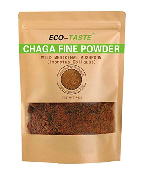 Wild Chaga Mushroom Fine Powder 100 Natural Hand-Harvested Siberia Forest Healthy Immune System Booster  and  Antioxidan Tea Powder 4 oz Wild Chaga Mushroom Fine Powder 100 Natural Hand-Harvested Siberia Forest Healthy Immune System Booster  and  Antioxidan Tea Powder 4 oz