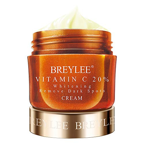 Vitamin C Cream BREYLEE Vitamin C Face Moisturizer for Nourish skin and Improve Skin Ton Facial Moisturiz with Hyaluronic Acid and Vitamin Day and Night Moisturizing Cream for Face40g 1_4oz