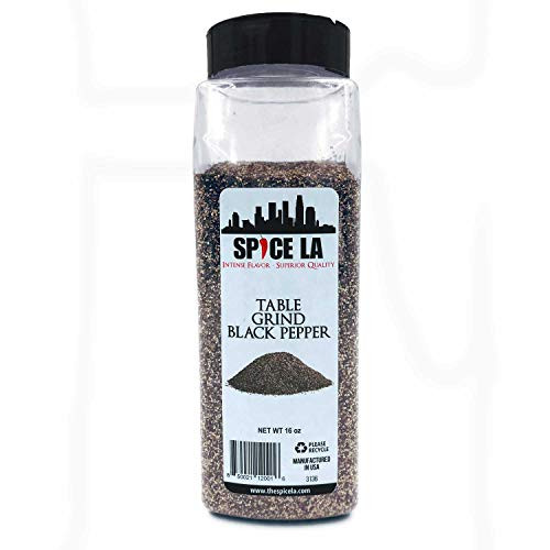 Spice LA Table Grind Black Pepper 16 oz - Kosher Non-GMO Spice LA Table Grind Black Pepper 16 oz - Kosher Non-GMO