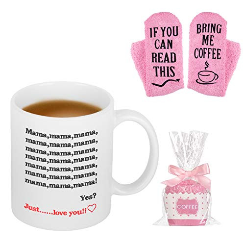 Funny Mothers Day Gifts - Mama Just I Love You Coffee Mug - Mother Mothers Day Mom Gifts from Daughter Son - Birthday Gifts Coffee Mugs for Mom with Sock 11Oz Mom Coffee Mug Funny Mothers Day Gifts - Mama Just I Love You Coffee Mug - Mother Mothers Day Mom Gifts from Daughter Son - Birthday Gifts Coffee Mugs for Mom with Sock 11Oz Mom Coffee Mug