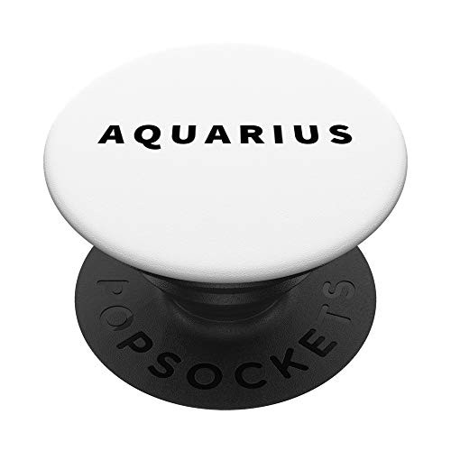 Minimal Aquarius Lettering Astrology Zodiac Sign PopSockets PopGrip Swappable Grip for Phones and Tablets Minimal Aquarius Lettering Astrology Zodiac Sign PopSockets PopGrip Swappable Grip for Phones and Tablets