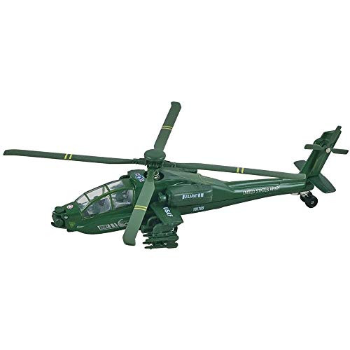 Pullback Apache Helicopter Fighter US Air Force Pullback Diecast Metal Toy Helicopter 8 Army Green Heli
