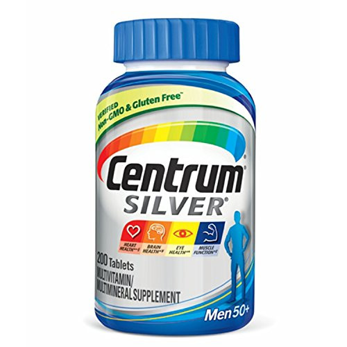 Centrum Silver Men (200 Count) Multivitamin / Multimineral Supplement Tablet, Vitamin D3, Age 50+