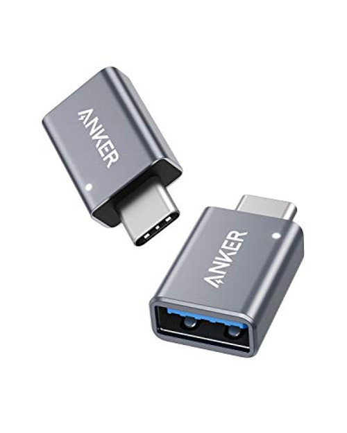 USB C Adapter 2 Pack Anker USB C to USB Adapter High-Speed Data Transfer USB-C to USB 3_0 Female Adapter for MacBook Pro 2020 iPad Pro 2020 Samsung Notebook 9 Dell XPS and More Type C Devices