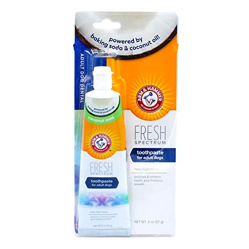 Arm  and  Hammer Fresh Spectrum Dog Toothpaste for Adult Dogs 2 oz  Baking Soda Arm  and  Hammer Dog Toothpaste Coconut Mint to Fight Tartar Polish  and  Whiten Teeth  and  Freshen Breath