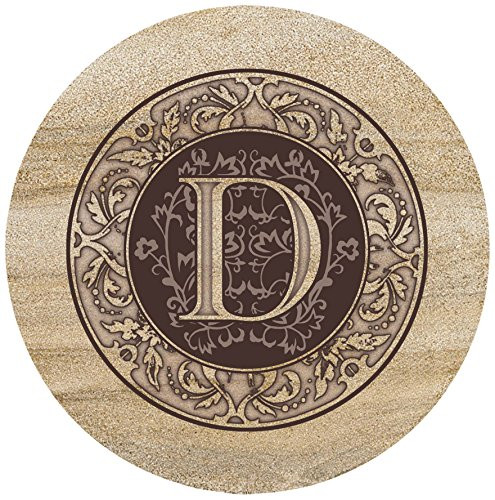 Thirstystone Sandstone Trivet Monogram D