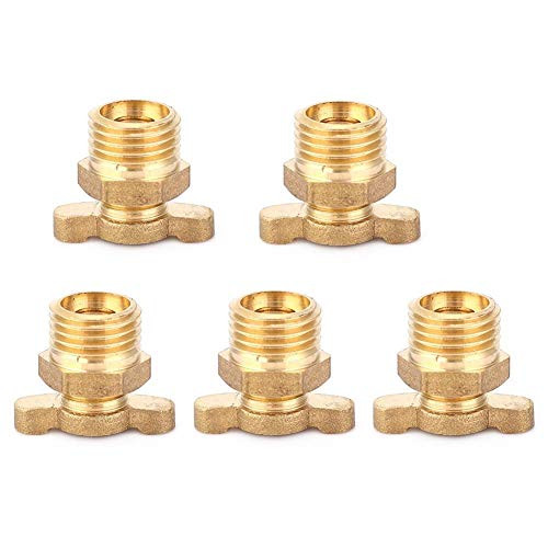 East buy Water Drain Valve5pcs Water Drain Valve Brass G14 Replacement Kits Air Compressor Accessories Air Compressor Replacement Parts Water Drain Valve Air Compressor Valve Drain