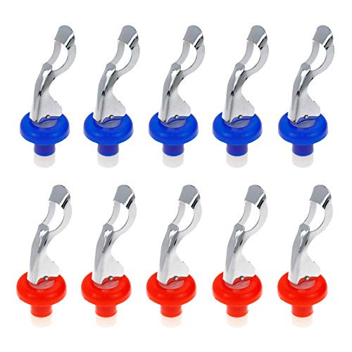 FarBoat 10Pcs Wine Stoppers Silicone Wine Bottle Plug Cork Beverage Bottle Stoppers Sealer Keep Wine Fresh Red Blue FarBoat 10Pcs Wine Stoppers Silicone Wine Bottle Plug Cork Beverage Bottle Stoppers Sealer Keep Wine Fresh Red Blue