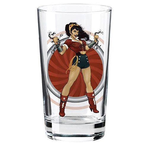 Wonder Woman DC Bombshell Series 'Toon Tumbler 16 Oz. Pint Glass by PopFun