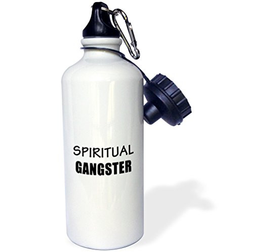 3dRose wb_223166_1 Spiritual Gangster Sports Water Bottle, 21 oz, White 3dRose wb_223166_1 Spiritual Gangster Sports Water Bottle, 21 oz, White