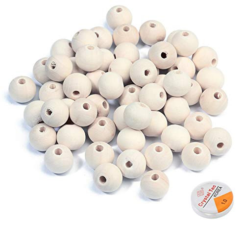 200pcs 20mm Natural Wood Beads Unfinished Round Wooden Loose Beads Wood Spacer Beads for Craft Making 200pcs 20mm Natural Wood Beads Unfinished Round Wooden Loose Beads Wood Spacer Beads for Craft Making