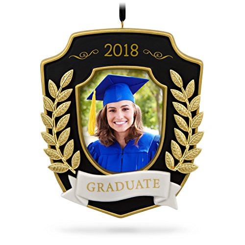 Hallmark Keepsake Christmas Ornament 2018 Year Dated Graduation Gift Congratulations Porcelain and Metal Picture Frame, Photo Frame Hallmark Keepsake Christmas Ornament 2018 Year Dated Graduation Gift Congratulations Porcelain and Metal Picture Frame, Photo Frame