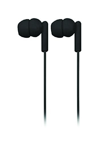 NAXA Electronics NE-938WH Spark Isolation Stereo Earphones, 3.5mm Stereo Plug, Compatible with Smartphones, Tablets, MP3 Players, Black