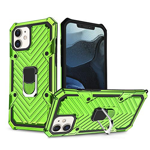 Compatible with iPhone 12 Mini Case  Kickstand Ring   Military Grade  15ft_ SGS Anti Drop Tested Protective Case  Compatible for Apple iPhone 12 Mini 5_4 Inch 2020-Green