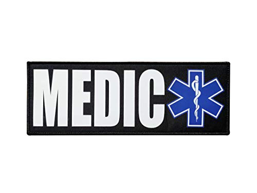 TIMTAC Medic EMS EMT Star of Life Patch 11x4 inch
