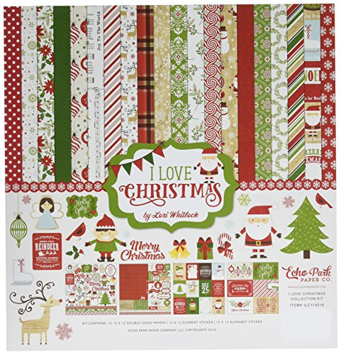 Echo Park Paper Company ILC114016 I Love Christmas Collection Kit