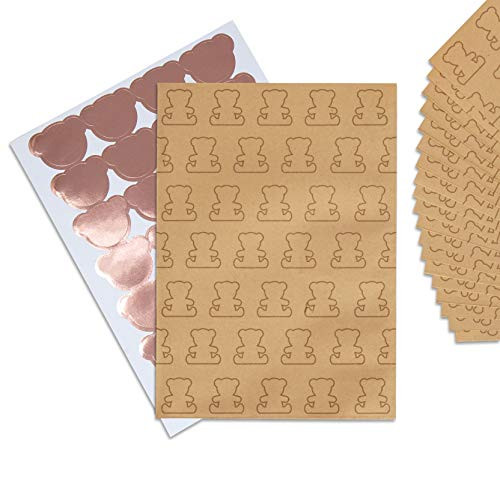 Hatton Gate Teddy Bear Party Treat Bags with Stickers 20 per Pack