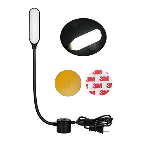 HengBo Sewing Machine Light 6000K Daylight LED Work Lamp with Flexible Gooseneck Magnetic Mounting Base for Reading Desk Lamp Workbench Lathe Drill Presses 3D Printer