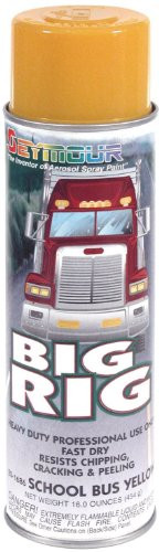 Seymour 20-1686 Big Rig Professional Coatings Spray Paint, School Bus Yellow