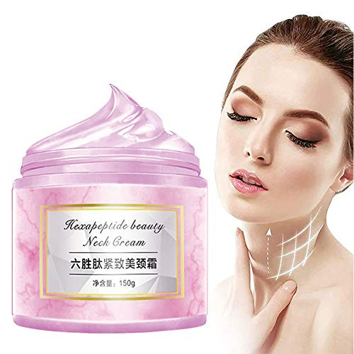 Neck Firming Cream with Peptides Neck Tightening Cream Anti Wrinkle Anti Aging Neck Lifting Cream Polypeptide Cream Moisturizer for Neck  and  Decollete Reduce Double Chin Firm Sagging Skin 150g