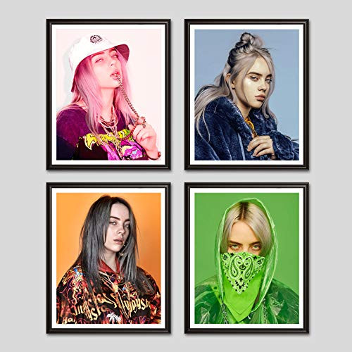 MYST MoYisten Posters 8x10 Singer Canvas Art Prints Unframed for Girls Bedroom Living Room Wall Decor Set of 4