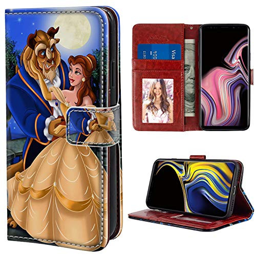 Disney Samsung Galaxy Note 9 Wallet Case 6_4 Version Beauty and The Beast Folio